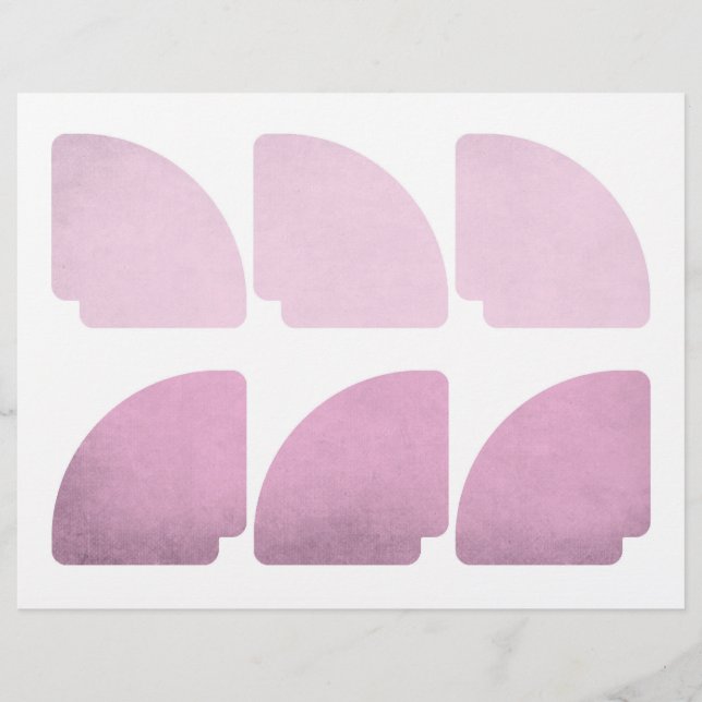 Papier Embellissements de caddie rose (Devant)