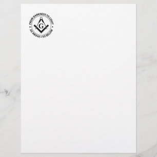 Papier emblème maçonnique