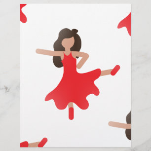 Papier emoji danseur