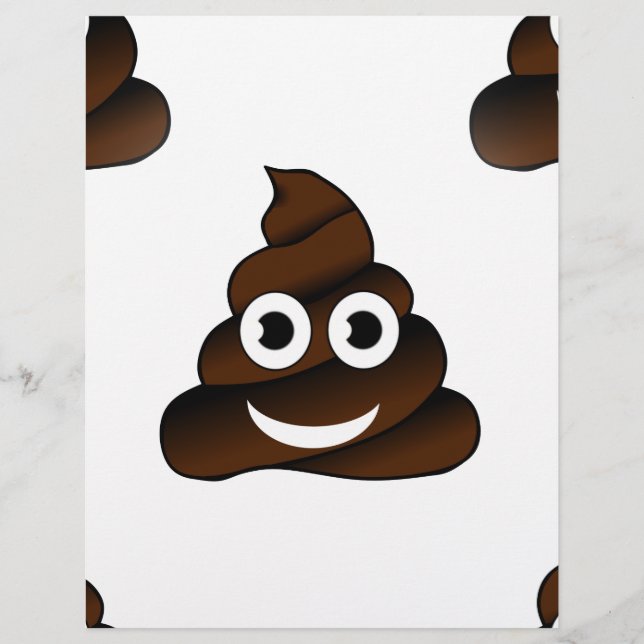 Papier emoji de caca drôle (Devant)