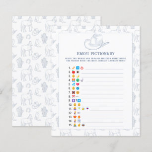 Papier Emoji jeu photo Cowboy baby shower