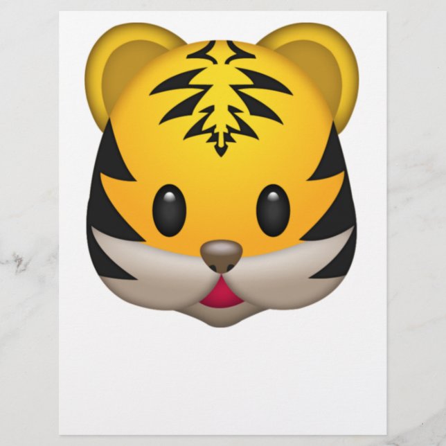 Papier Emoji Tigre mignon (Devant)