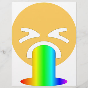 Papier émoticône arc-en-ciel