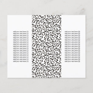 Papier Empreinte de léopard De Neige Classique Tri-Fold F