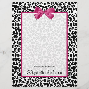 Papier Empreinte de léopard de ruban rose foncé Vivacious