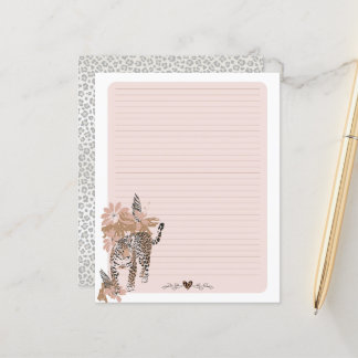 Papier Empreinte de léopard, Livre d'écriture de la jungl