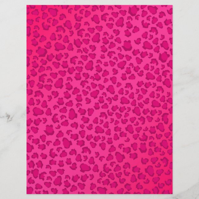 Papier Empreinte de léopard personnalisé (Devant)