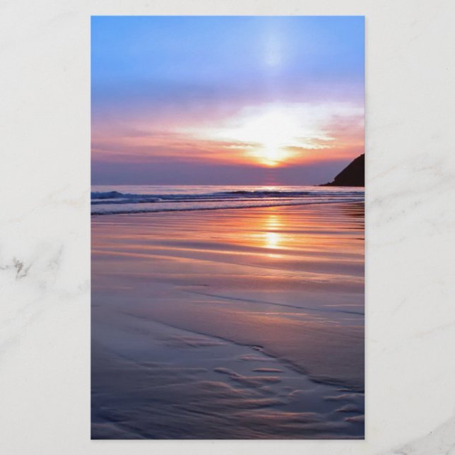 Papier Empreinte Sunset St Bees (Devant)