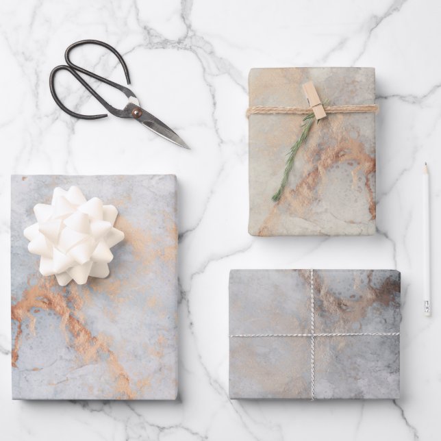 Papier en cuivre de granit de marbre (Recto)