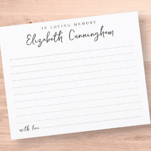 Papier En Mémoire Amoureuse Moderne Simple Fréquence Funé