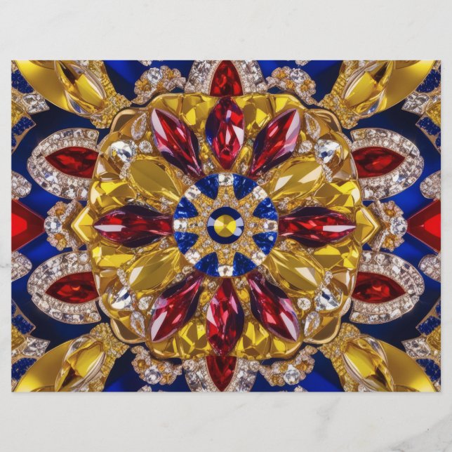 Papier En-tête avec Colombie Colours Design (Devant)