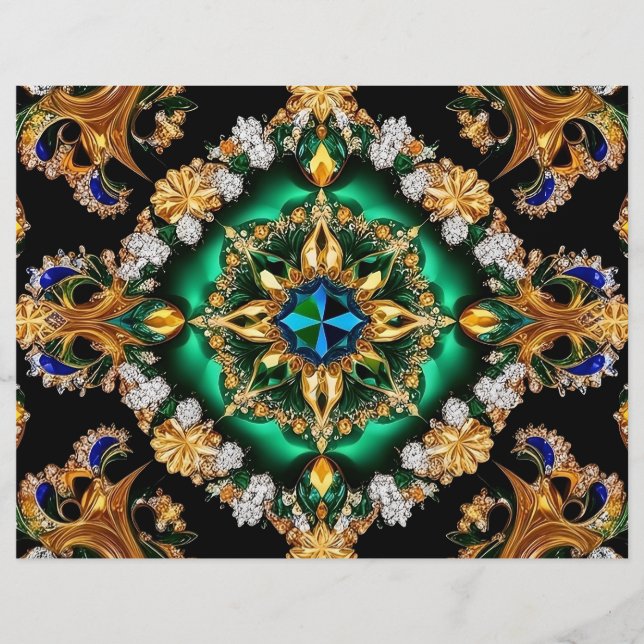 Papier En-tête avec design brésilien (Devant)