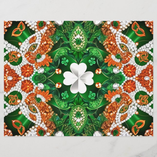 Papier En-tête avec design couleur Irlande (Devant)