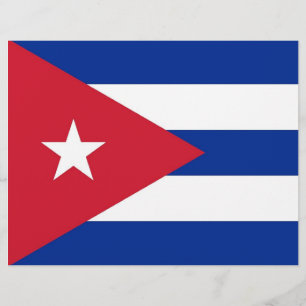 Papier En-tête avec Drapeau de Cuba
