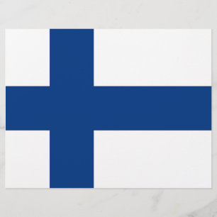 Papier En-tête avec Drapeau de Finlande