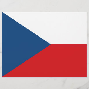 Papier En-tête avec Drapeau de la Tchéquie