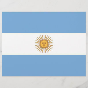 Papier En-tête avec Drapeau de l'Argentine