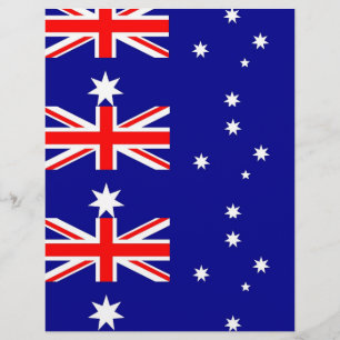 Papier En-tête avec Drapeau de l'Australie