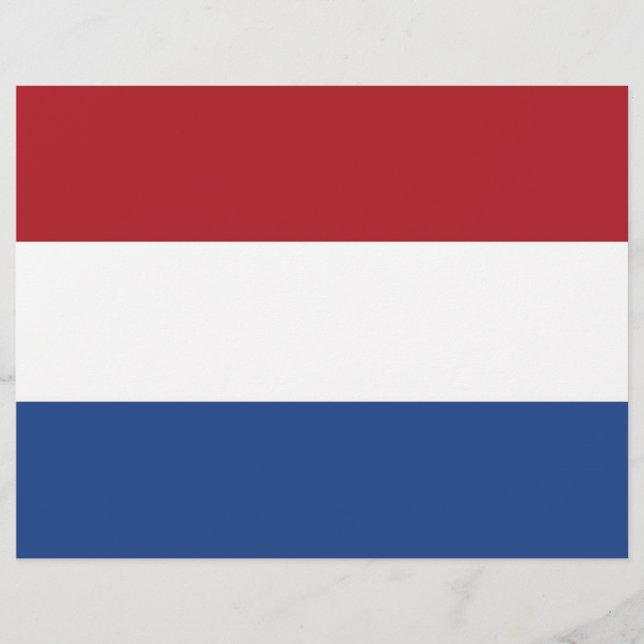 Papier En-tête avec Drapeau de Pays-Bas (Devant)