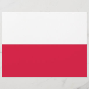 Papier En-tête avec Drapeau de Pologne