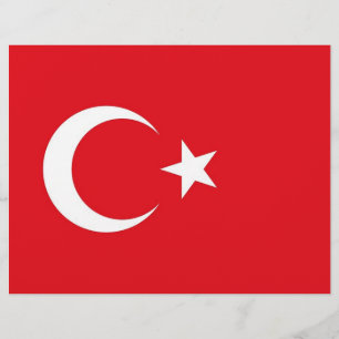 Papier En-tête avec Drapeau de Turquie