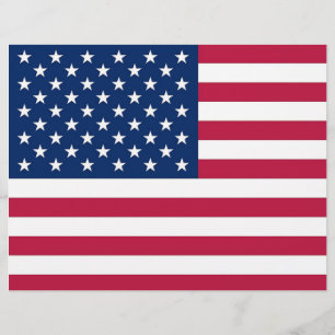 Papier En-tête avec Drapeau des États-Unis d'Amérique