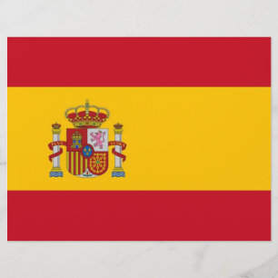 Papier En-tête avec Drapeau d'Espagne