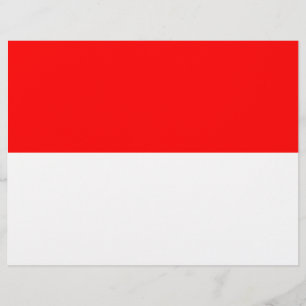 Papier En-tête avec drapeau d'Indonésie