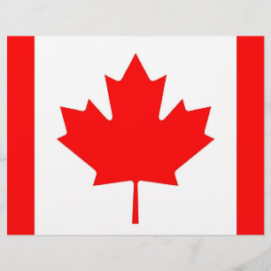 Papier En-tête avec drapeau du Canada