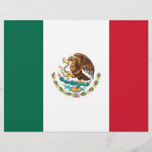 Papier En-tête avec Drapeau du Mexique
