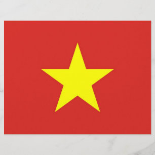 Papier En-tête avec Drapeau du Vietnam