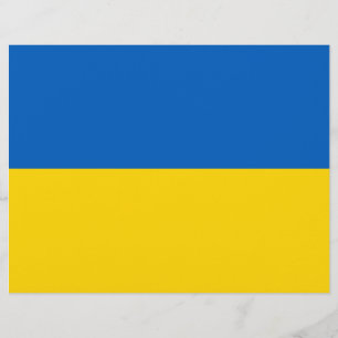 Papier En-tête avec le drapeau de l'Ukraine