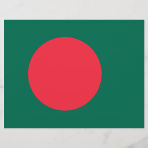 Papier En-tête avec le drapeau du Bangladesh
