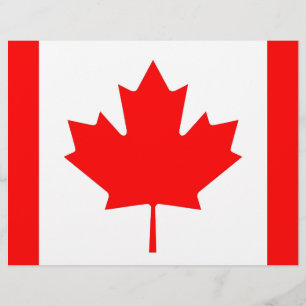 Papier En-tête avec le drapeau du Canada