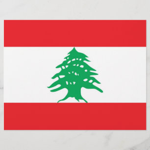 Papier En-tête avec le drapeau du Liban