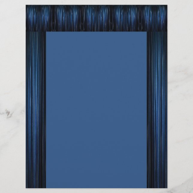 Papier En-tête bleu du théâtre (Devant)