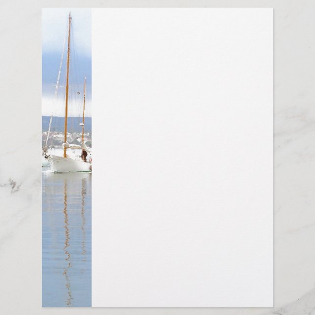 Papier En-tête de bateau de port (Devant)