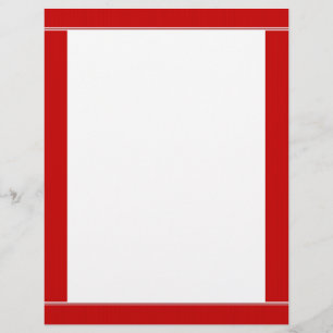 Papier En-tête de la lettre à carreaux rayés rouges