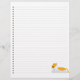 Papier En-tête de la lettre liée à Kitty Cat