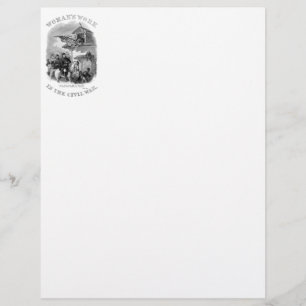 Papier En-tête de lettre de guerre civile