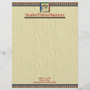 Papier En-tête de lettre de l'Œil d'Horus