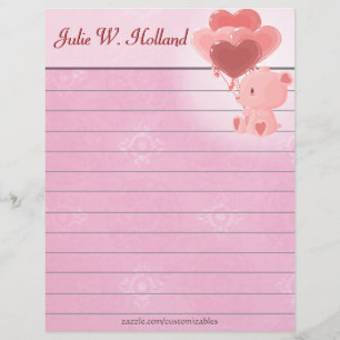 Papier En-tête de lettre de l'ours aimant