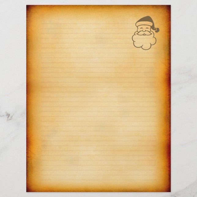 Papier En-tête de lettre de vacances de style vintage (Devant)