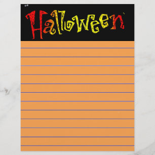 Papier En-tête de lettre d'Halloween