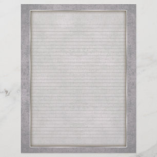 Papier En-tête de lettre Lignes facultatives avec cadre v