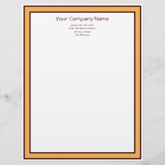 Papier En-tête de lettre personnalisée