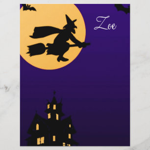 Papier En-tête de lettre Zoe Halloween