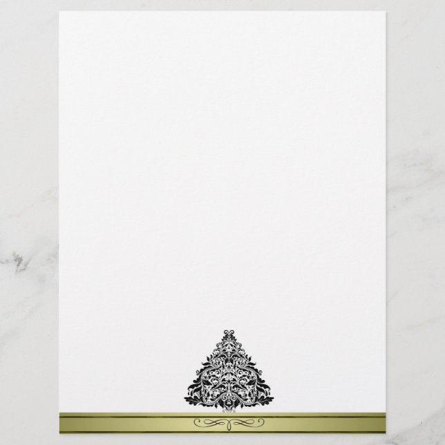 Papier En-tête de Noël Arbre décoratif (Devant)