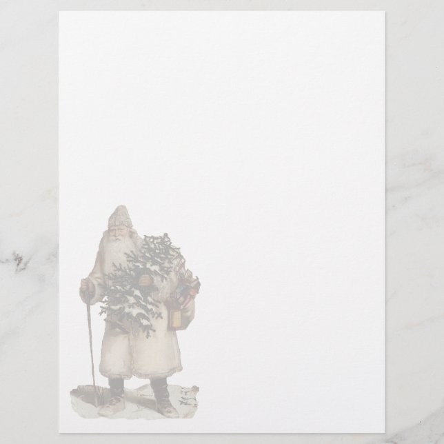 Papier en-tête de Noël Vintage (Devant)