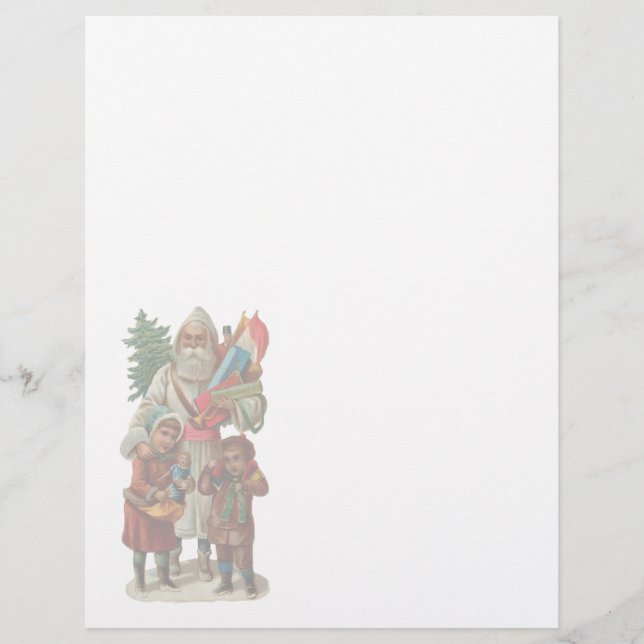 Papier en-tête de Noël Vintage (Devant)